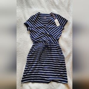Vineyard Vines Navy and White Striped Mini Dress